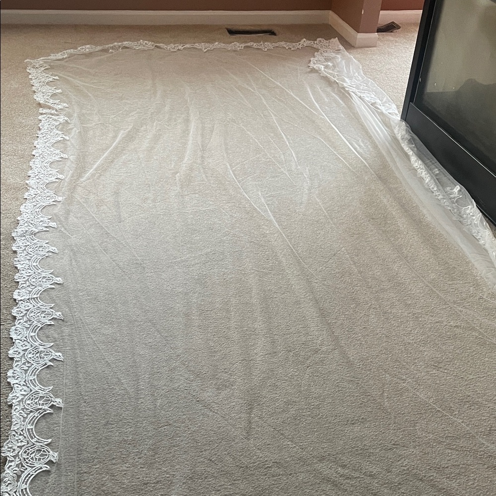 Elegant White Lace Veil